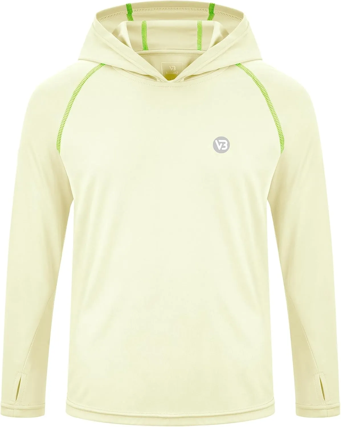Boys Girls Hooded Sun Shirts UPF50  Long Sleeve Hoodies Quick Dry Rash Guard Swim Shirts Fishing Hiking Thumb Holes