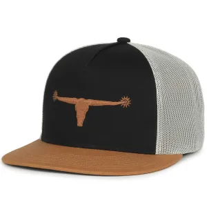 Bull Spurs Icon Hat: Black/Putty