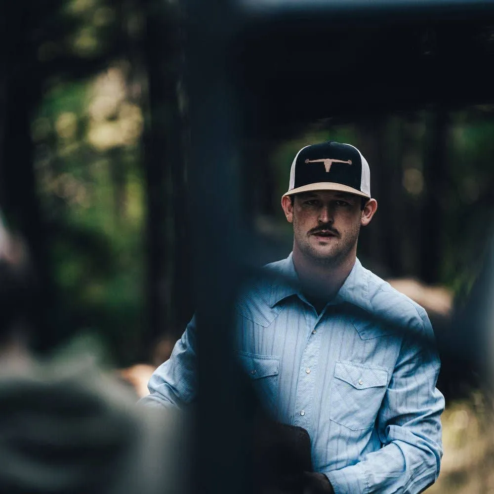 Bull Spurs Icon Hat: Black/Putty
