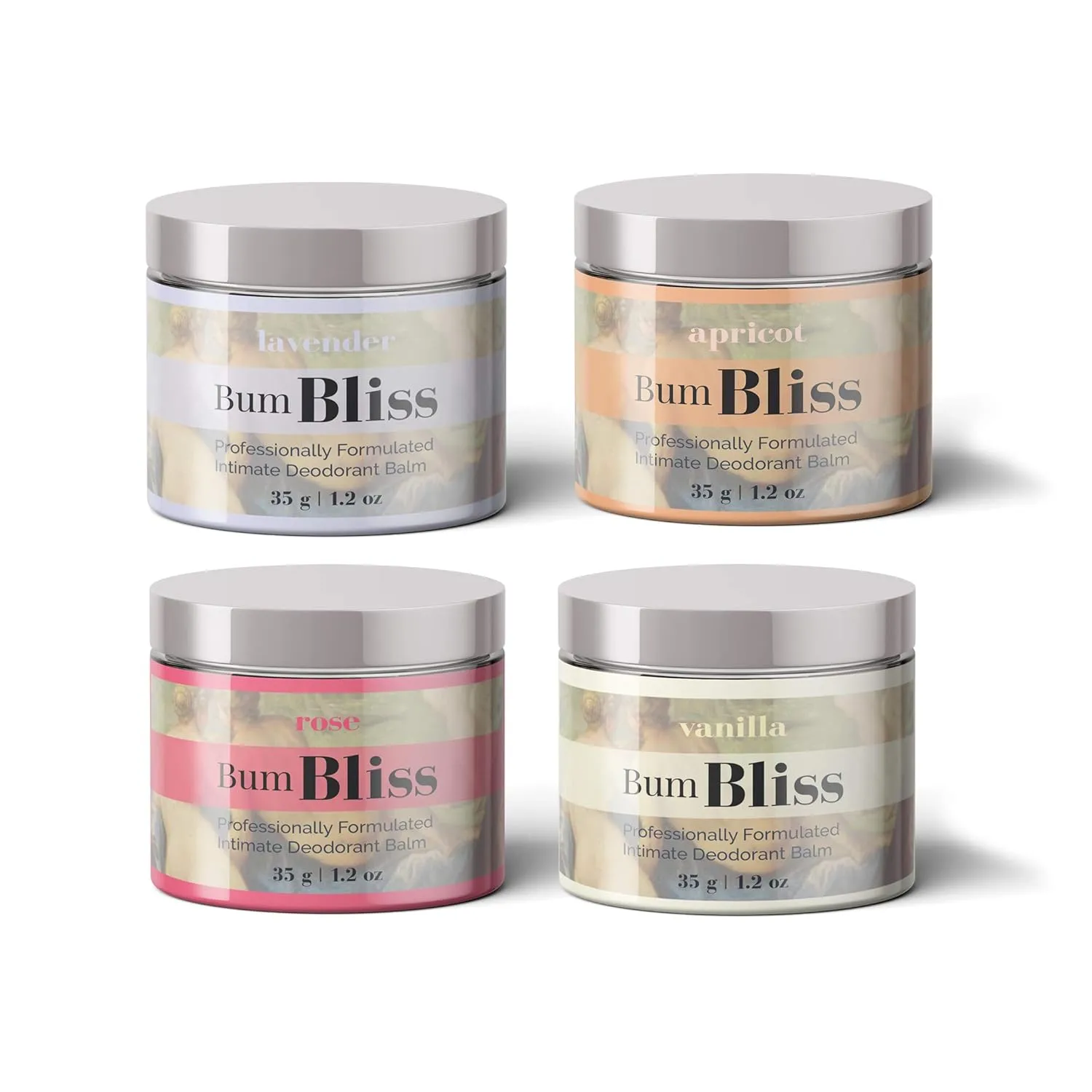 Bum Bliss Intimate Deodorant Balm -(Rose) Odor Neutralizer for your Bum, Privates & Armpits - No Peroxide, No Rinse, Gentle Leave-In Formula that Works Instantly - For Fans of Comfort