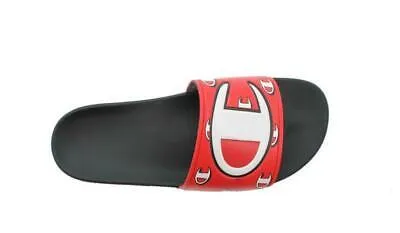 Champion Mens IPO Slides Sandal Flip Flops Repeat  C - BLK/RED