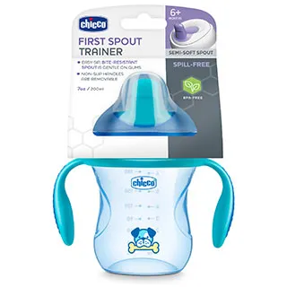 Chicco Semi-Soft Spout Trainer Sippy Cup 7oz, 6m 