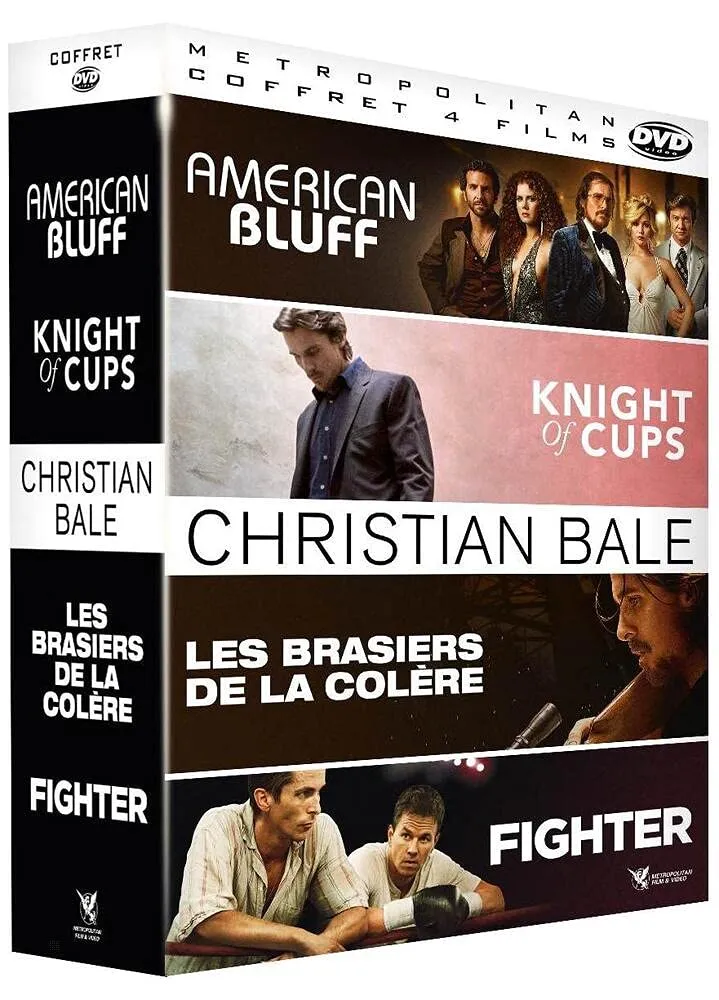 Christian Bale Collection - 4-DVD Box Set ( The Fighter / Out of the Furnace / Knight of Cups / American Hustle ) [ NON-USA FORMAT, PAL, Reg.2 Import - France ]