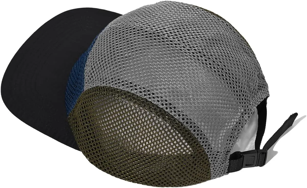 CLAPE Mesh 5 Panel Cap Flat Bill Dad Hat Quick Dry Baseball Cap Cooling Sports Hat Unstructured Trucker Cap Hiphop Dad Hat