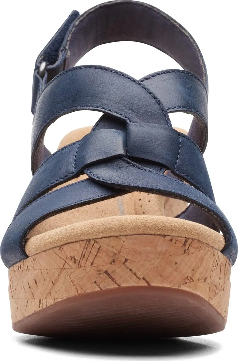 Clarks Womens Giselle Beach Suede Wedge Sandals