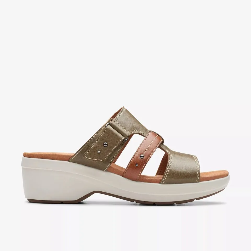 Clarks Women's Tuleah Jane Denim Combi | Olive Combie