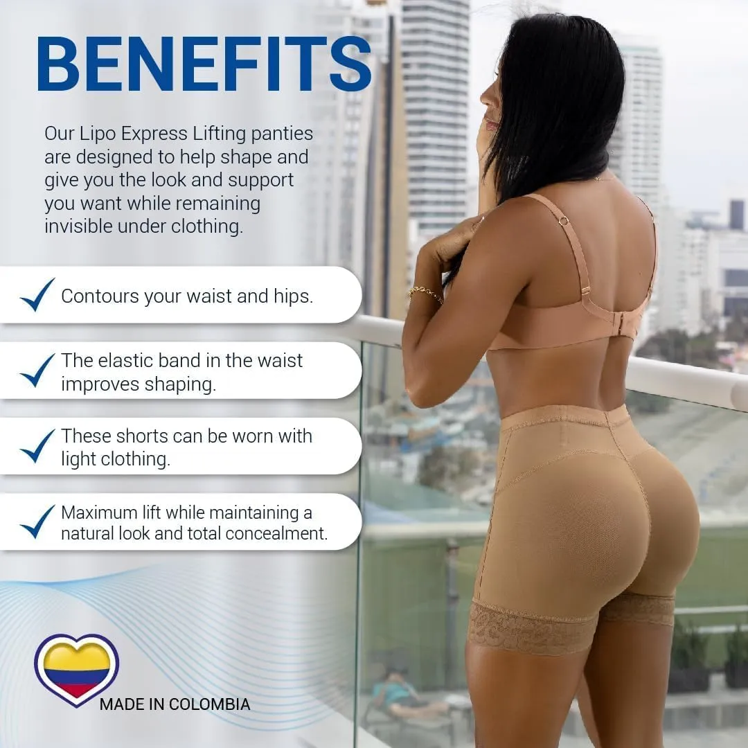 Colombian Tummy Control Extreme Lifting Panties- Compression Shaping Shorts for Daily Use Premolded For A Natural Look