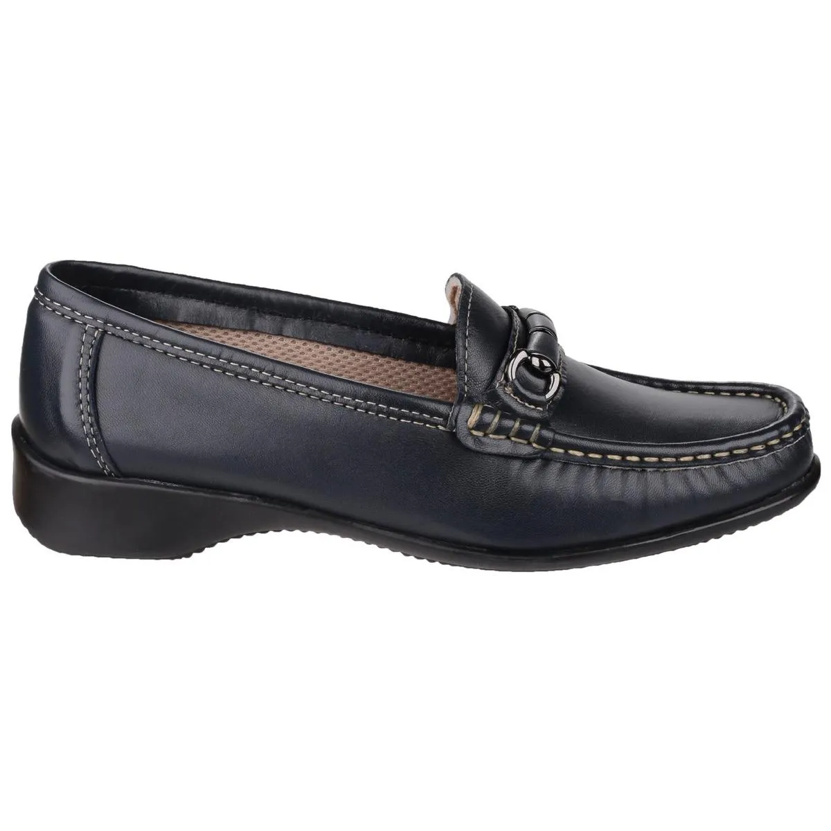 Cotswold Barrington Slip on Loafer Shoe Navy