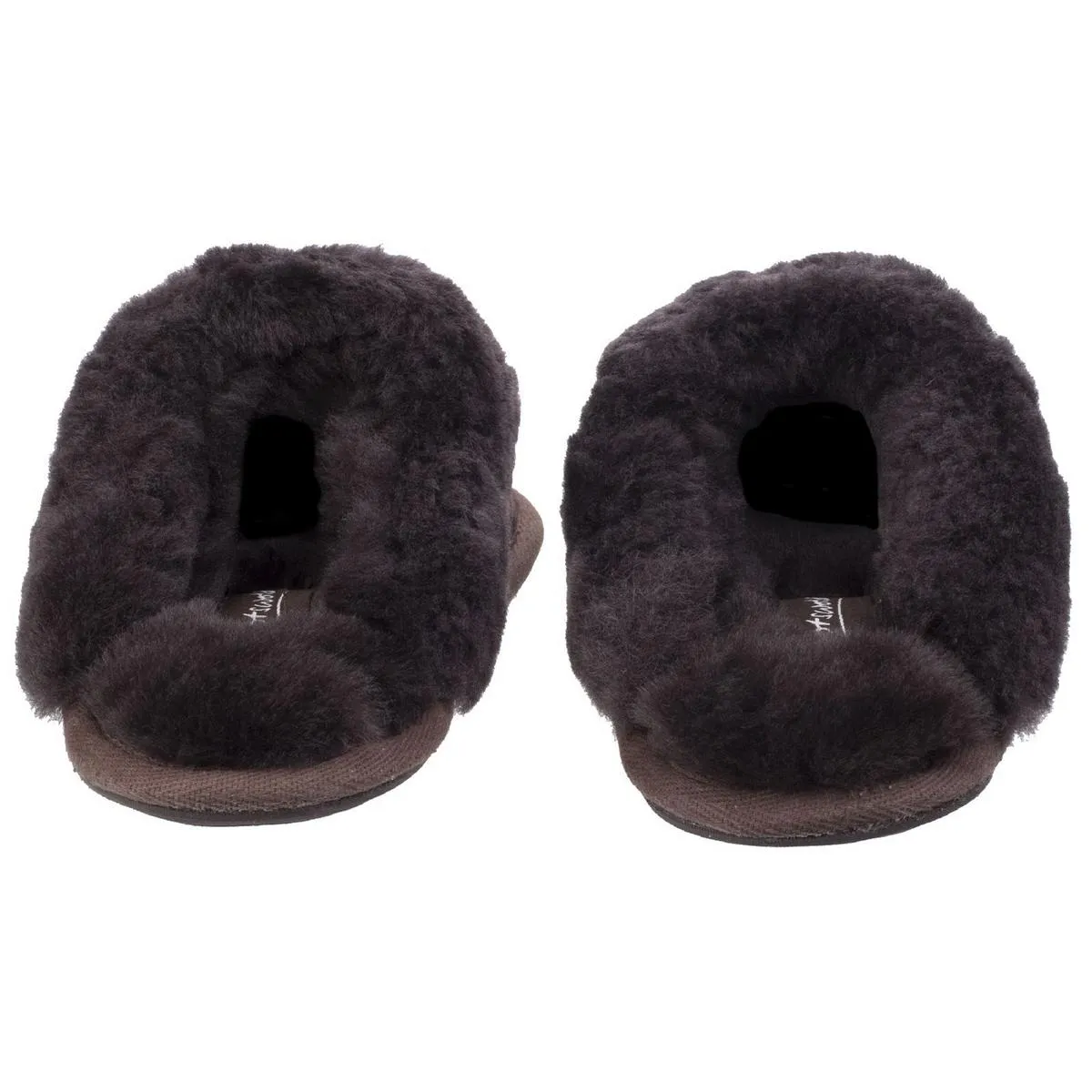 Cotswold Lechlade Sheepskin Mule Slipper Chocolate
