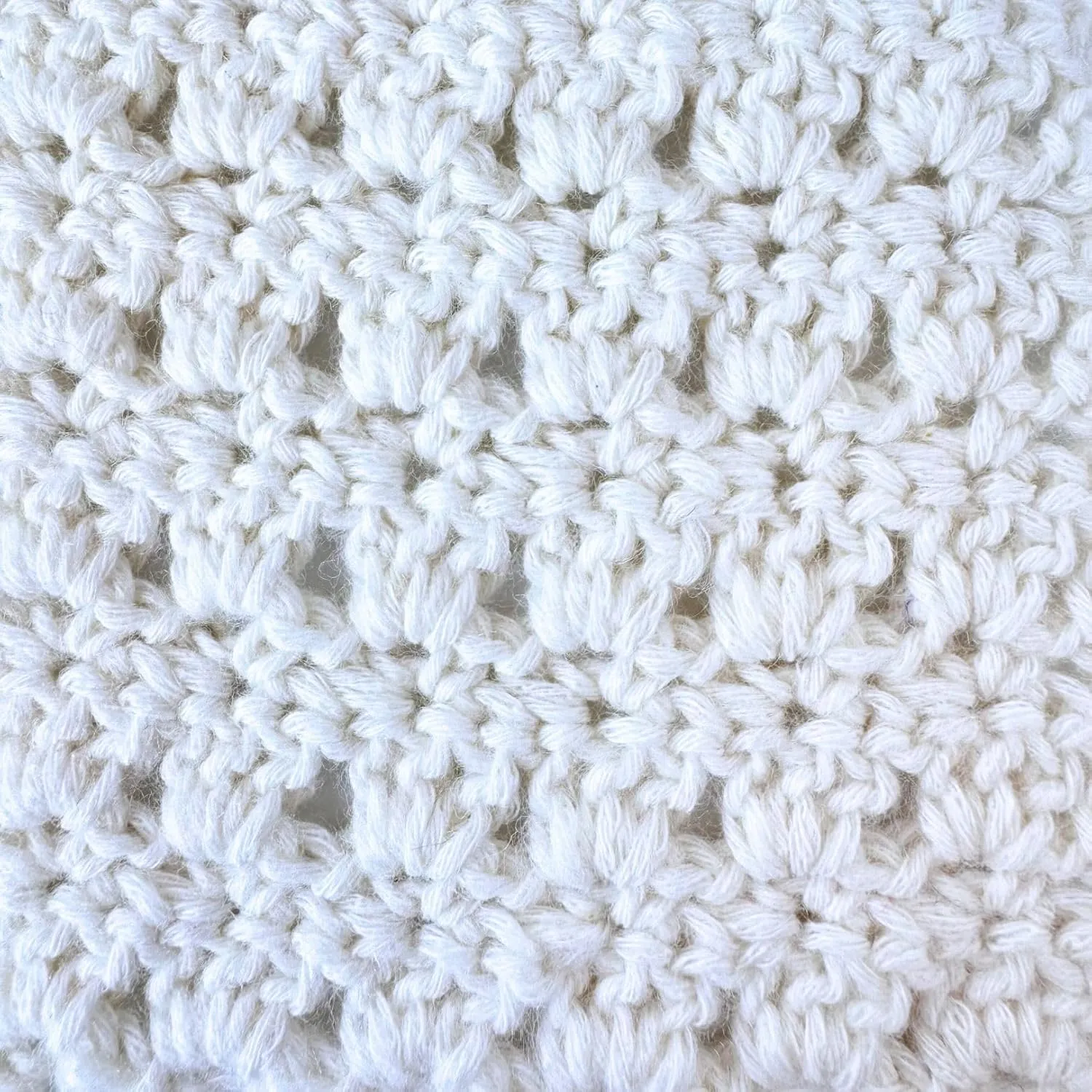 Cotton to The Core Cotton Yarn for Crocheting, 6 Skeins, 852Yds/300G, Free Patterns - Soft Baby Yarn for Knitting - 3 DK Light Worsted Weight - Eggshell White