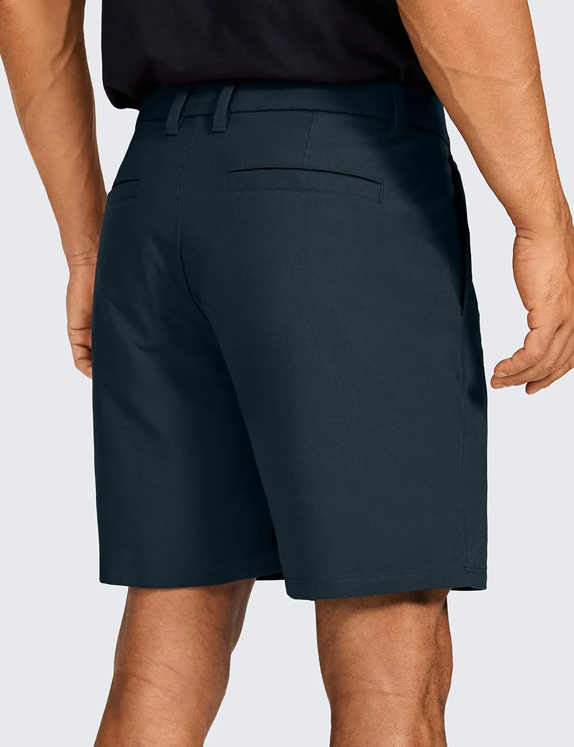CRZ YOGA Men's All Day Comfy Golf Shorts - 7"/9" Stretch Lightweight Flat Front for Casual Work with Pockets
