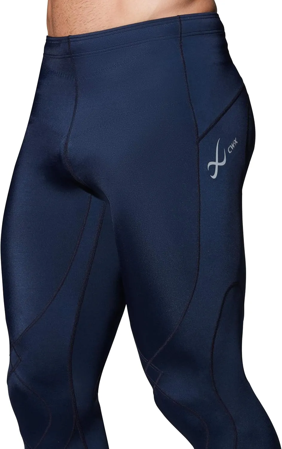 CW-X Men's Stabilyx Joint Support 3/4 Compression Tight, Capri Pants for Running and Recovery