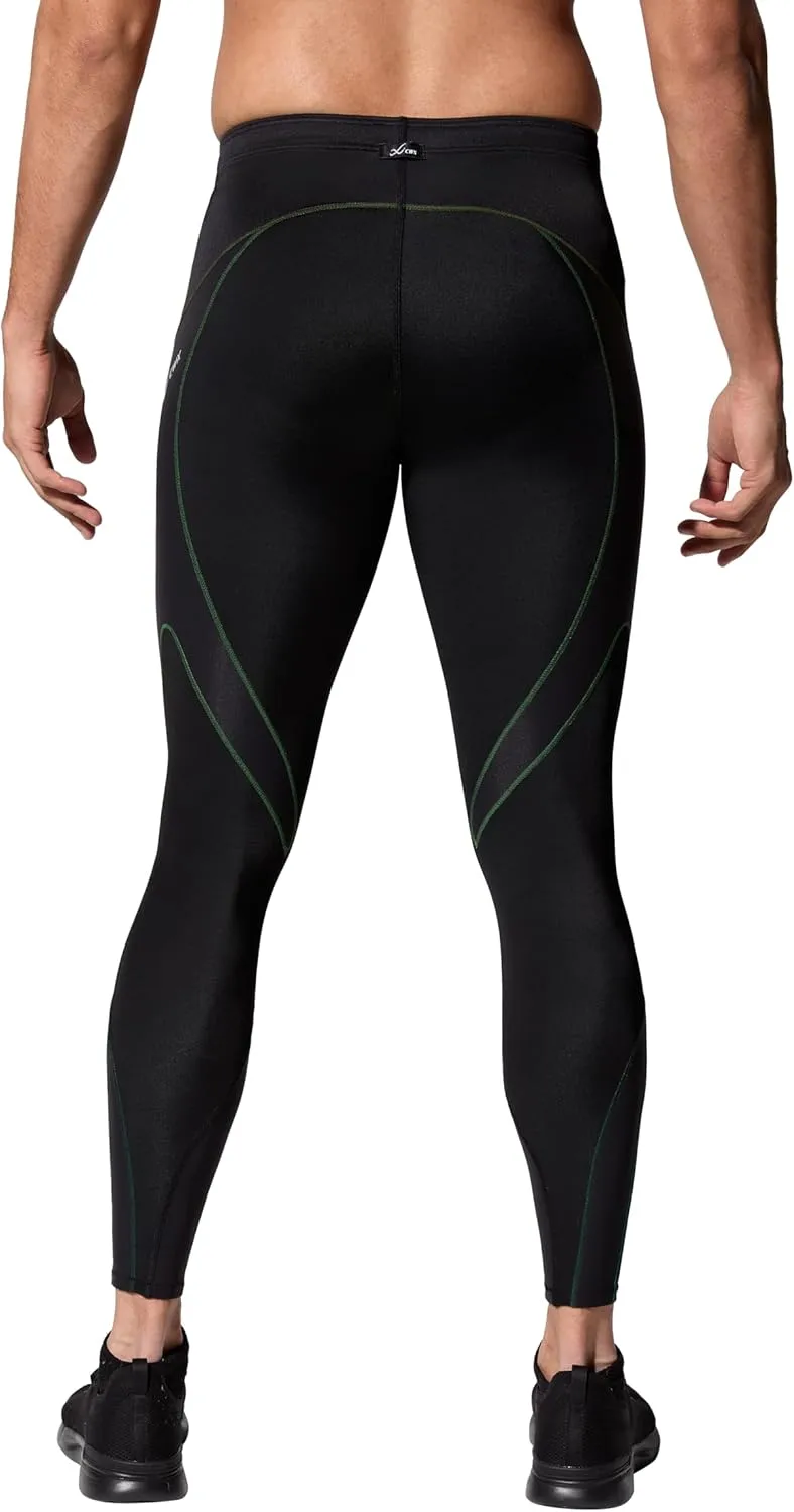 CW-X Men's Stabilyx Joint Support Compression Sports Tights, Pants for Running and Recovery