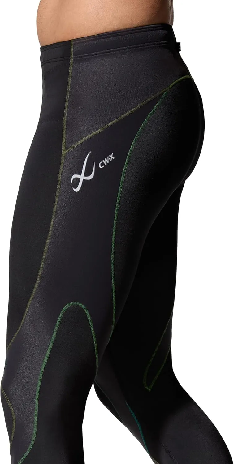 CW-X Men's Stabilyx Joint Support Compression Sports Tights, Pants for Running and Recovery