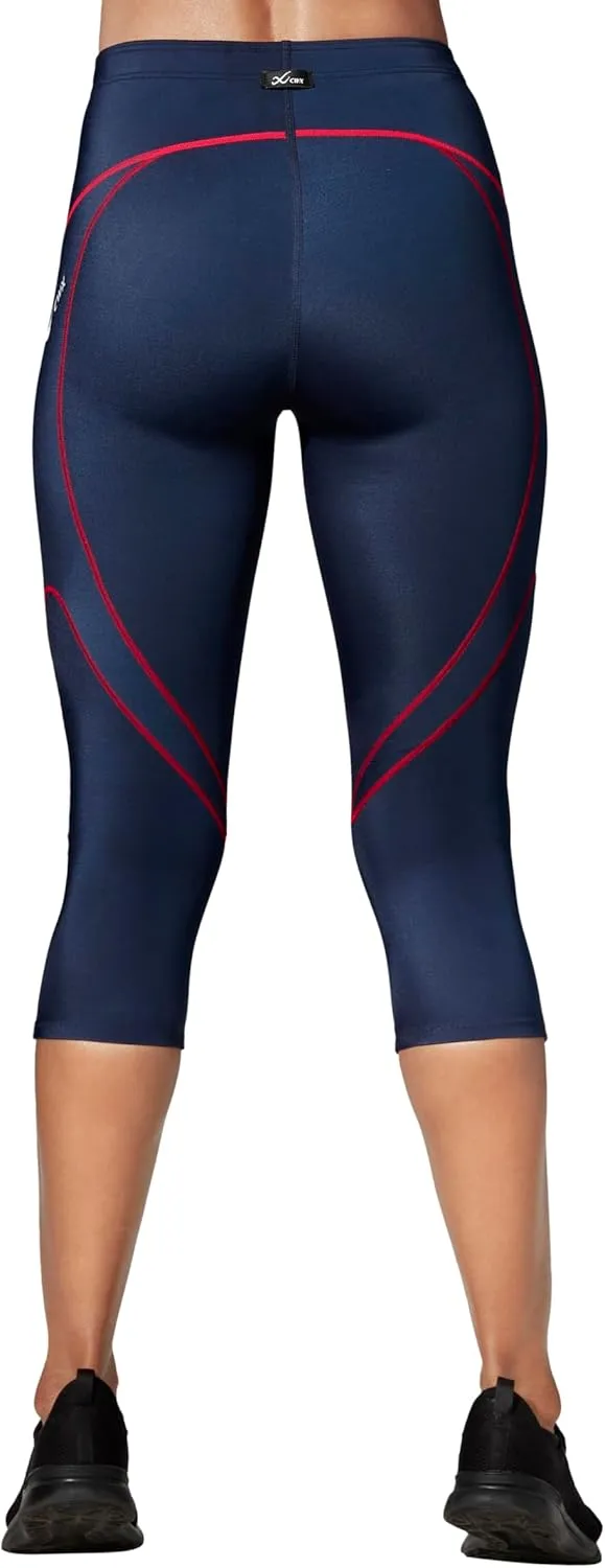 CW-X Women's Stabilyx Joint Support 3/4 Capri Compression Tight Pants