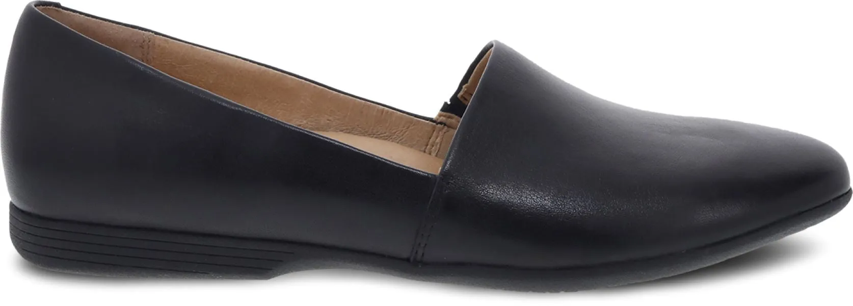 Dansko Black Milled Larisa Womens Flat Shoes 2036-020200