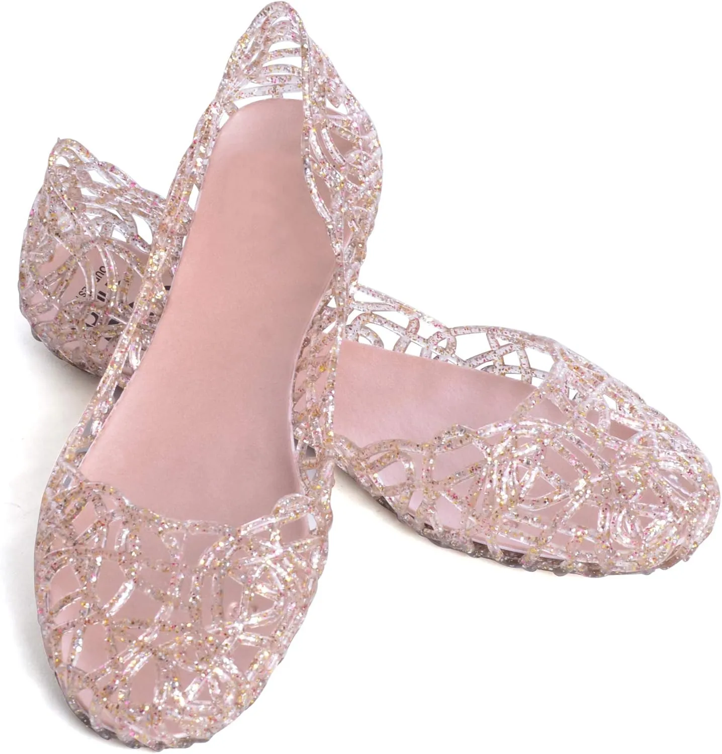 Dear Time Women Flat Heel Summer Beach Jelly Shoes