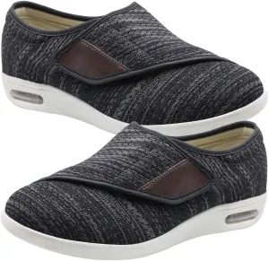 Diabetic Shoes for Men Extra Wide Width, Swollen Feet Shoes for Neuropathy Walking Shoes for Diabetics Pain Relief Lightweight Loafer Slip On Boat Wide Fit Trainers Men