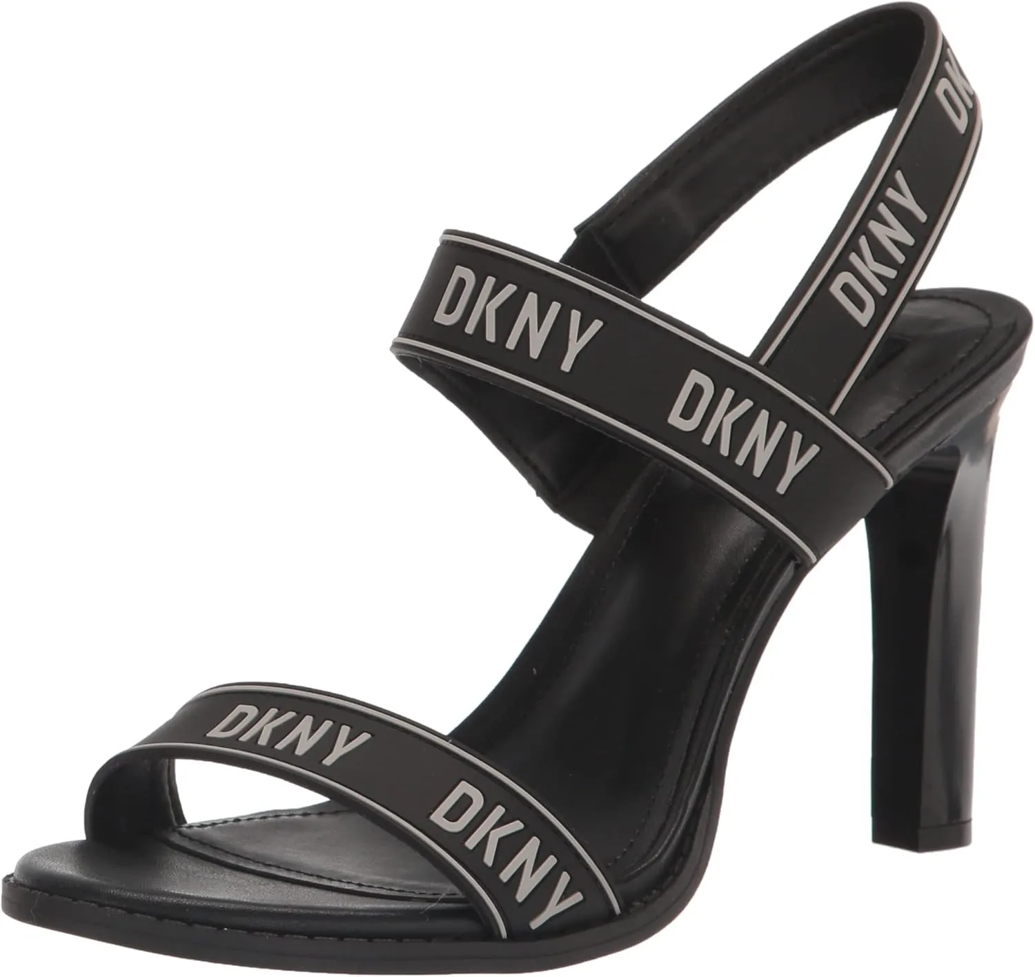 DKNY Women's Logo Slingback Open Toe Heel Heeled Sandal