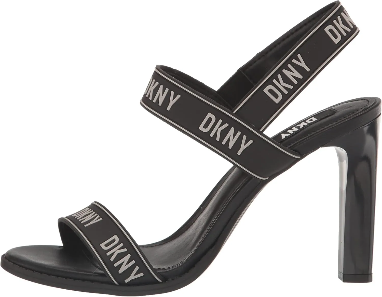 DKNY Women's Logo Slingback Open Toe Heel Heeled Sandal