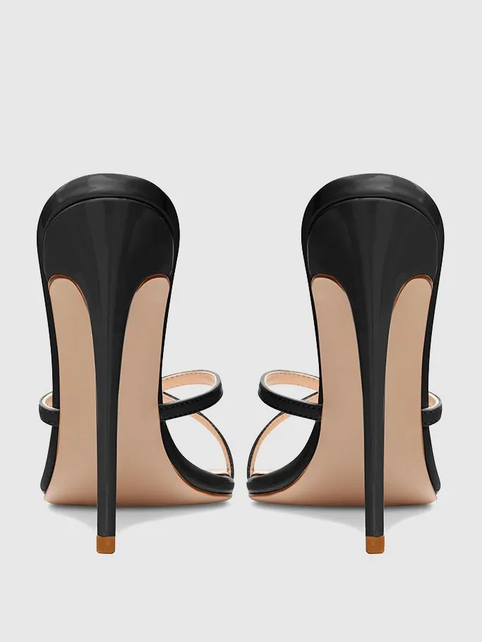 Donatella Mule - Patent Black
