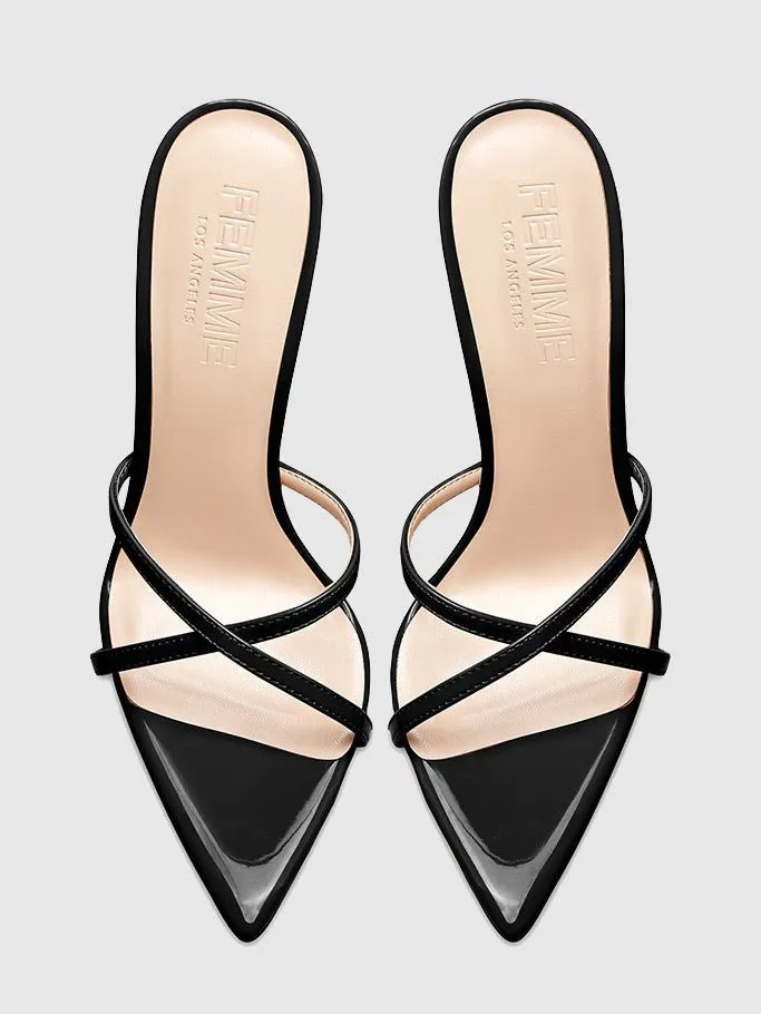 Donatella Mule - Patent Black