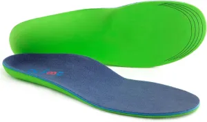 Dr. Foot's Plantar Fasciitis Insoles - Arch Support Shoe Inserts for Flat Feet, Foot & Heel Pain and Over-Pronation, Diabetic Anti-Sweat Foam for Comfort & Relief - L Blue&Green