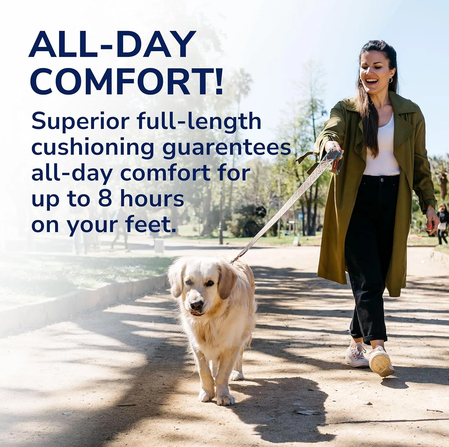Dr. Scholl's Custom FiT Comfort – Plantar Fasciitis Insoles, Orthotics Shoe Inserts with Arch Support for Men & Women, Suitable for 220  lbs, Stay on Your Feet All-Day with Optimum Cushioning, CF670