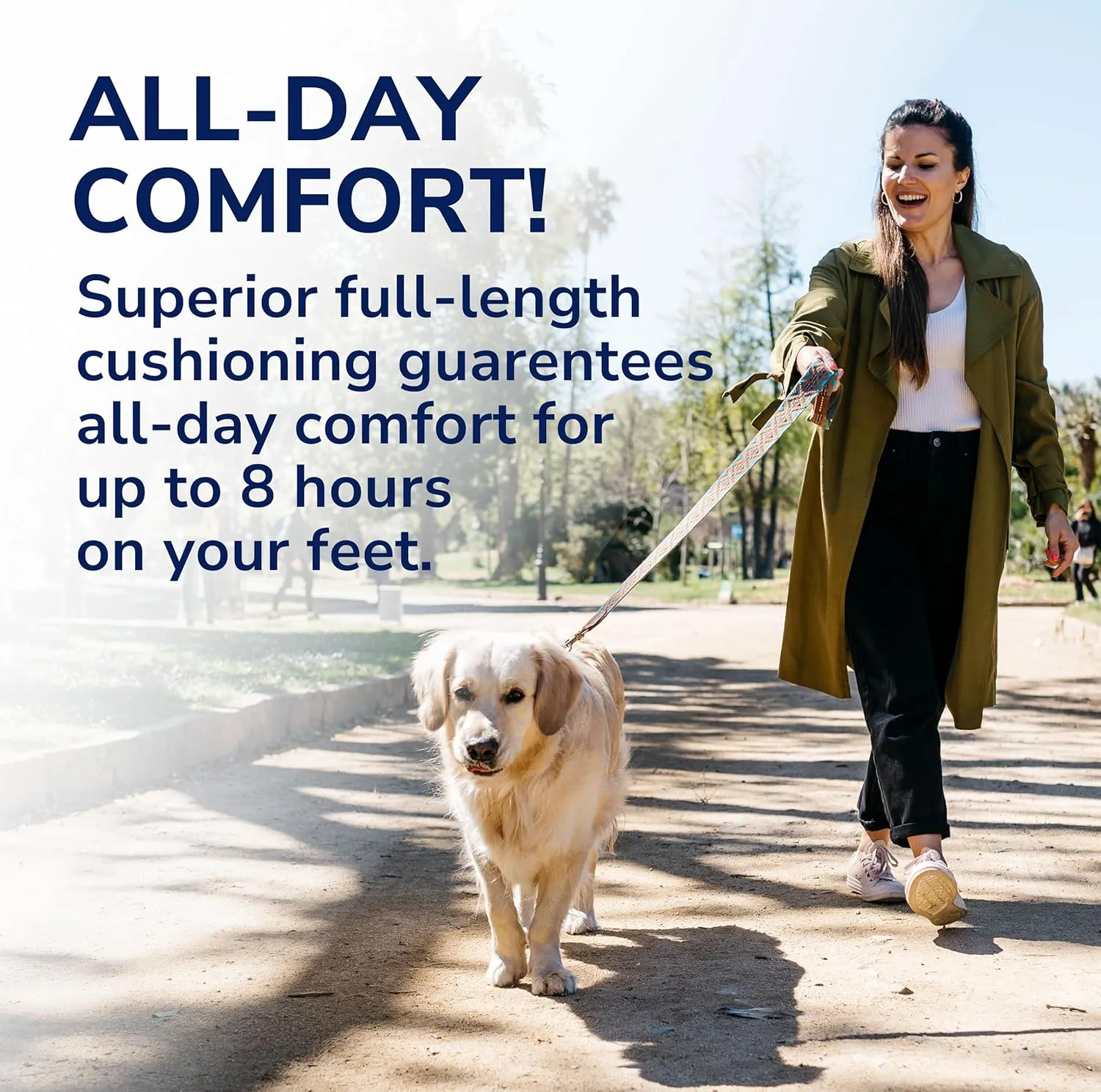 Dr. Scholl's Custom FiT Comfort – Plantar Fasciitis Insoles, Orthotics Shoe Inserts with Arch Support for Men & Women, Suitable for 220  lbs, Stay on Your Feet All-Day with Optimum Cushioning, CF770