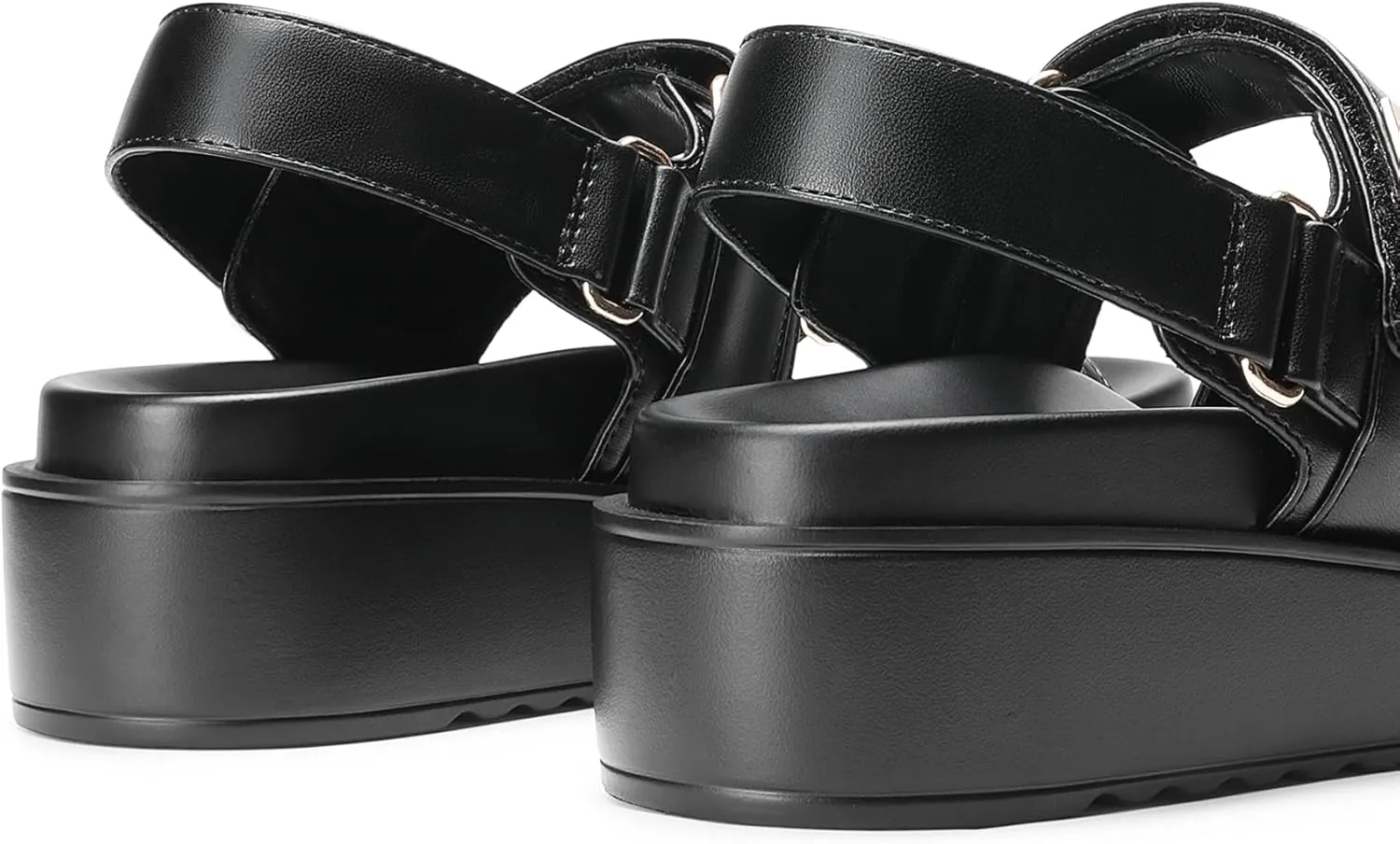 DREAM PAIRS Women's Low Wedge Sandals Comfortable Arch Support Platform Open toe Casual Dressy Flat Summer Sandals with Adjustable Straps