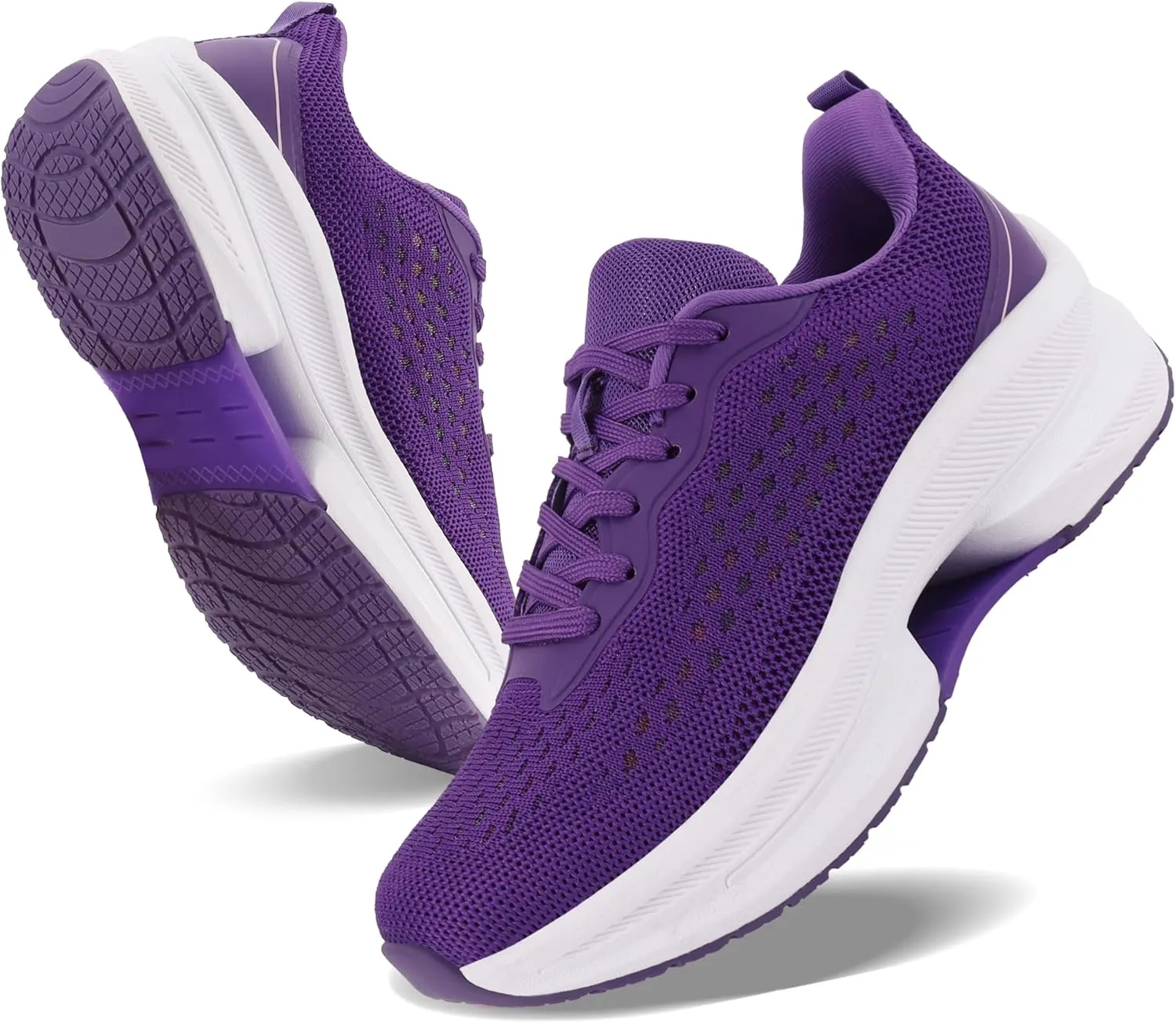 Dresofu Women's Casual Breathable Walking Non-Slip Shoes Platform Lightweight Jogging Tennis Sneakers