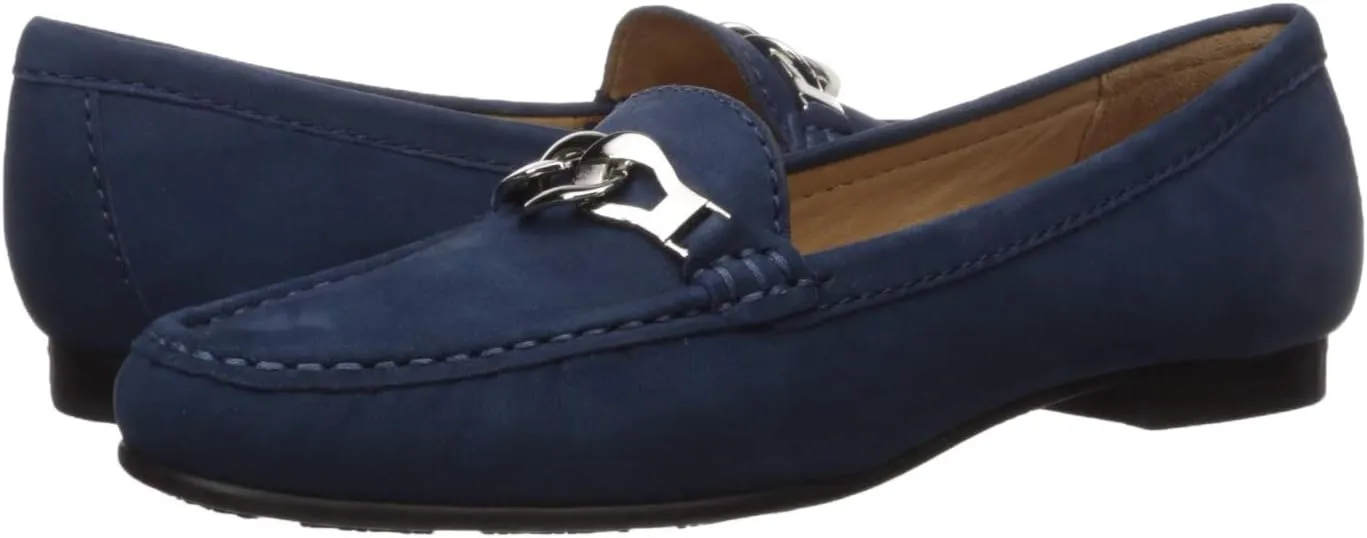 Driver Club USA Women's Leather Made in Brazil Chain Buckle Loafer