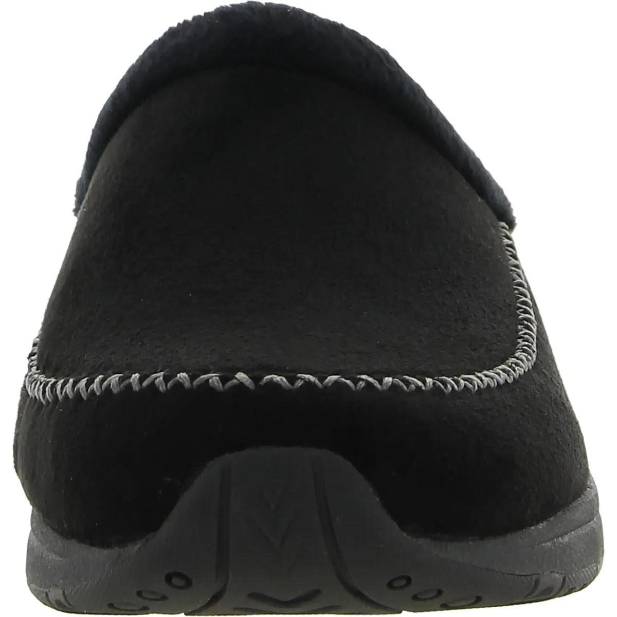 Easy Spirit Womens Travel Slip 2 Faux Fur Lined Slip On Mule Slippers