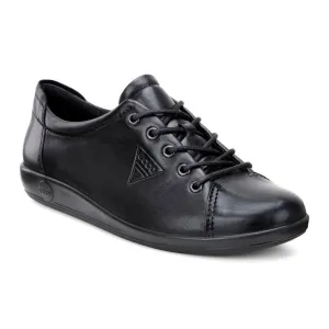 Ecco Soft 2.0 Ladies Black Laced Shoe