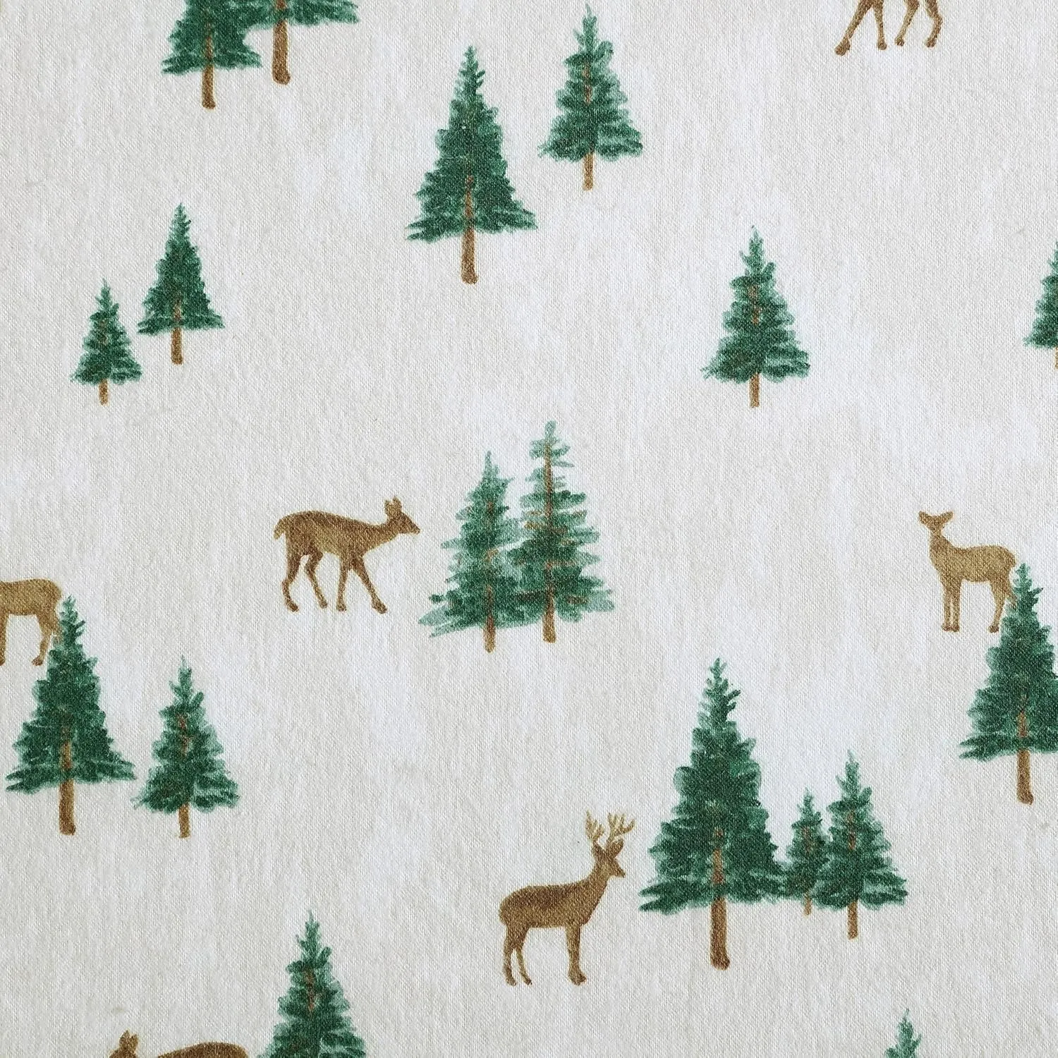 Eddie Bauer - Queen Sheet Set, Warm Breathable Cotton Flannel Bedding with Deep Pockets, Brushed for Extra Softness, Cozy Home Decor, Oeko-Tex Certified (Deer Hollow, Queen)