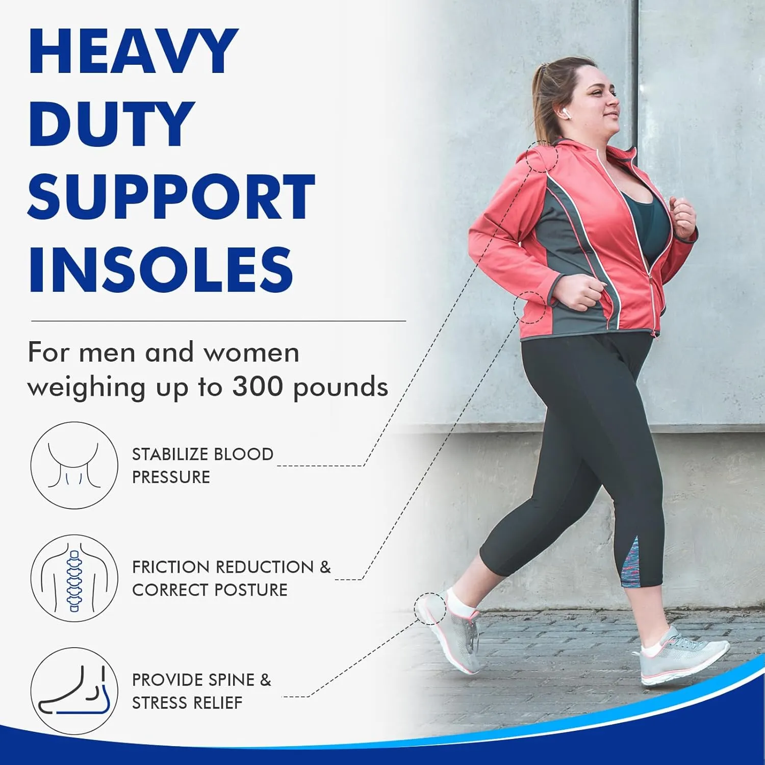 ERGOfoot Metatarsalgia Insoles, Plantar Fasciitis Insoles with Arch Supports, Heavy Duty Support Inserts, 300lbs , Wide Feet, Relieve Metatarsalgia, Flat Feet, High Arch, Ball of Foot, Foot Pain