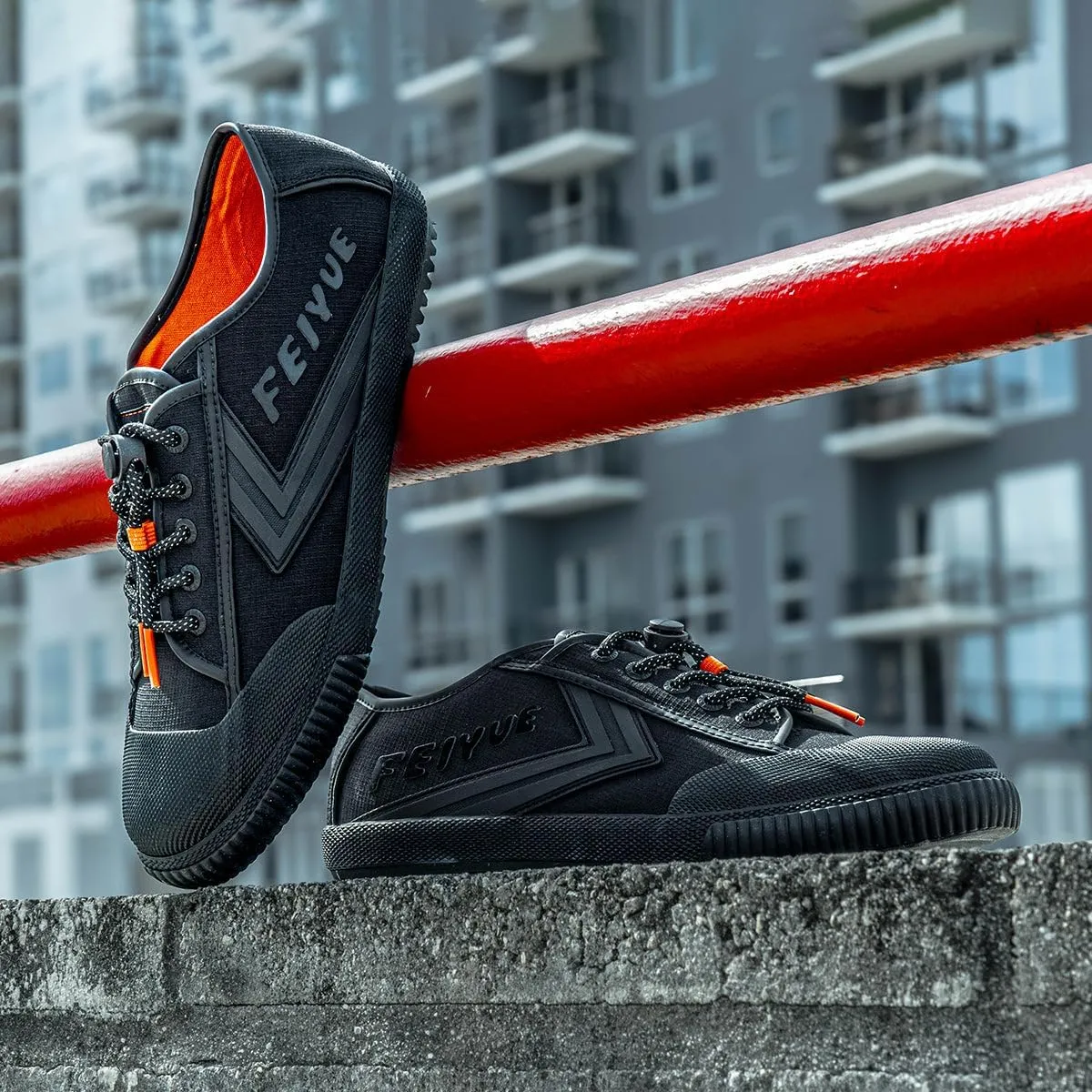 FEIYUE Fe Lo EXO 1920 Low Top Canvas Reinforced Performance Trainer Shoe with Rubber Sole Everyday Fashion Sneaker - Tear Resistant - Perfect for Skateboarding, HIT, Martial Art Training