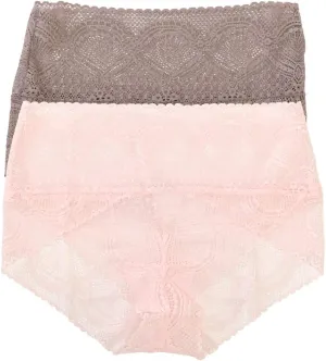 Felina Finesse Mock Wrap Brief - Womens Underwear, Semi-Sheer, 4-Way Stretch Lace, Super Stretchy