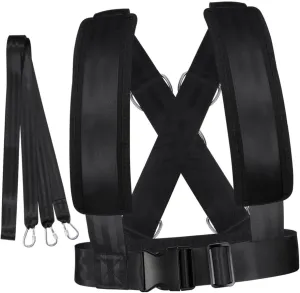 Fitness Sled Harness Workout Harness Exercise Speed Trainer with Pull Strap for Resistance Training