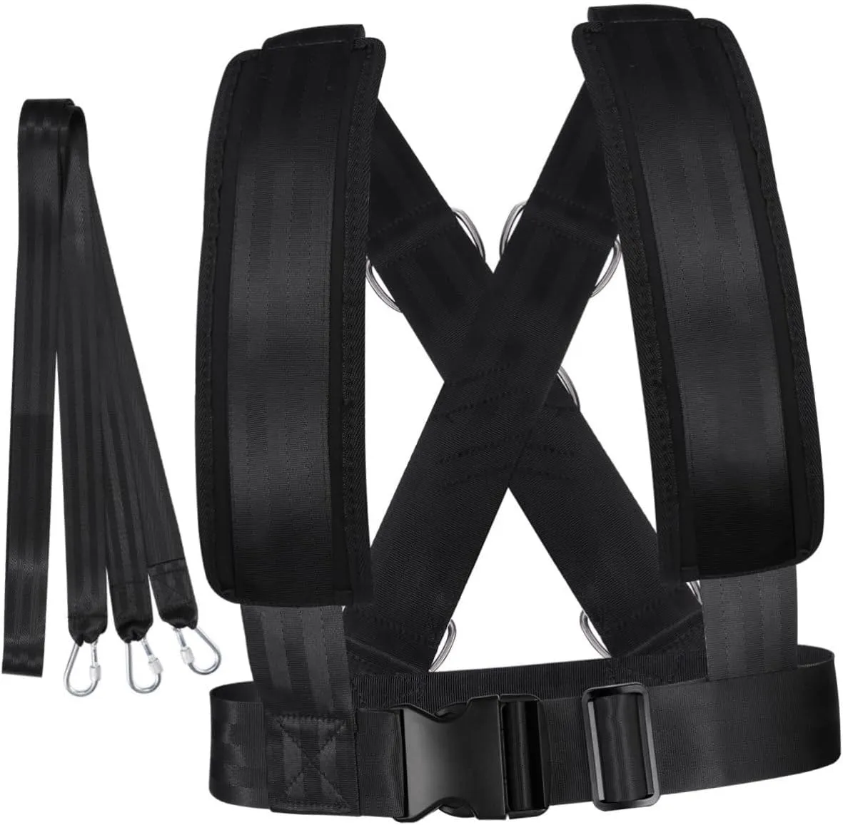 Fitness Sled Harness Workout Harness Exercise Speed Trainer with Pull Strap for Resistance Training