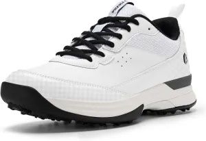 FitVille Wide Golf Shoes Men Professional Outdoor Water Resistant Golf Shoes for Course with Spikes