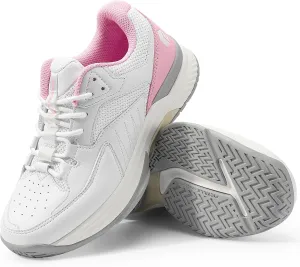 FitVille Wide Pickleball Shoes for Women Tennis Court Shoes with Arch Support for Flat Feet