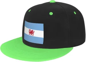 Flag of The Welsh Colony in Patagonia Baseball Cap for Men Women Snapback Hat Adjustable Flat Bill Hats