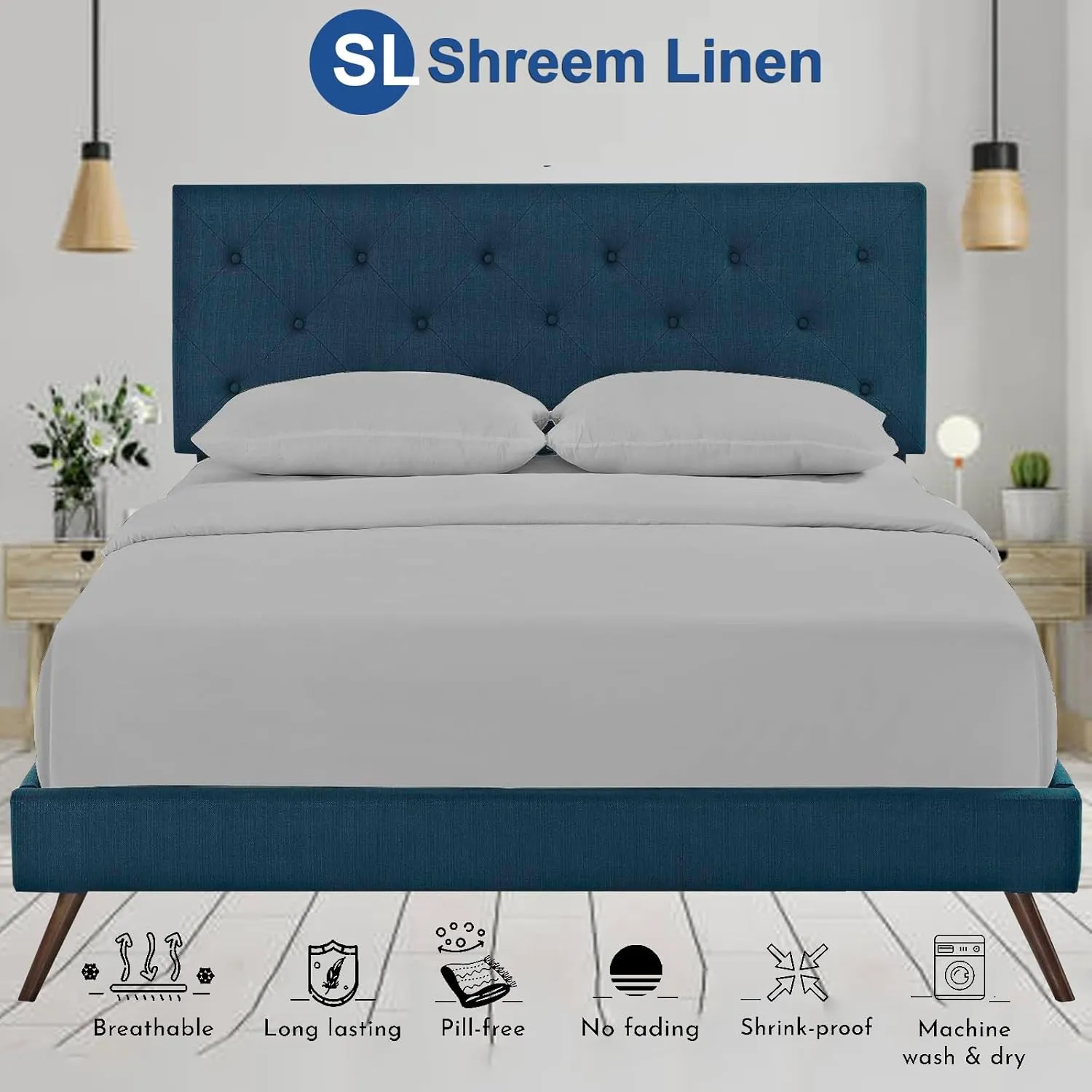 Flex Top King Sheets for Sleep Number Bed Ultra-Soft Microfiber Bed Sheets, Split Top King Sheets for Sleep Number Bed (4 PCs) Flex Head King 34" Top Split Sheets to fit Upto 15" Deep (Iight Grey)
