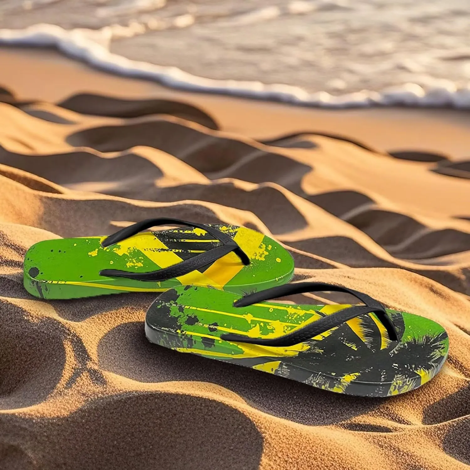 Flip Flops for Women Slip on Walking Thong Sandals Arch Support Beach Pool Slide Slippers