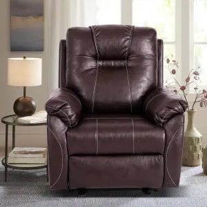 Genuine Leather Sofa Massage Recliner Chair with Adjustable Power Lift for Elderly Living Room Home Theater Reclining Chair for Adults