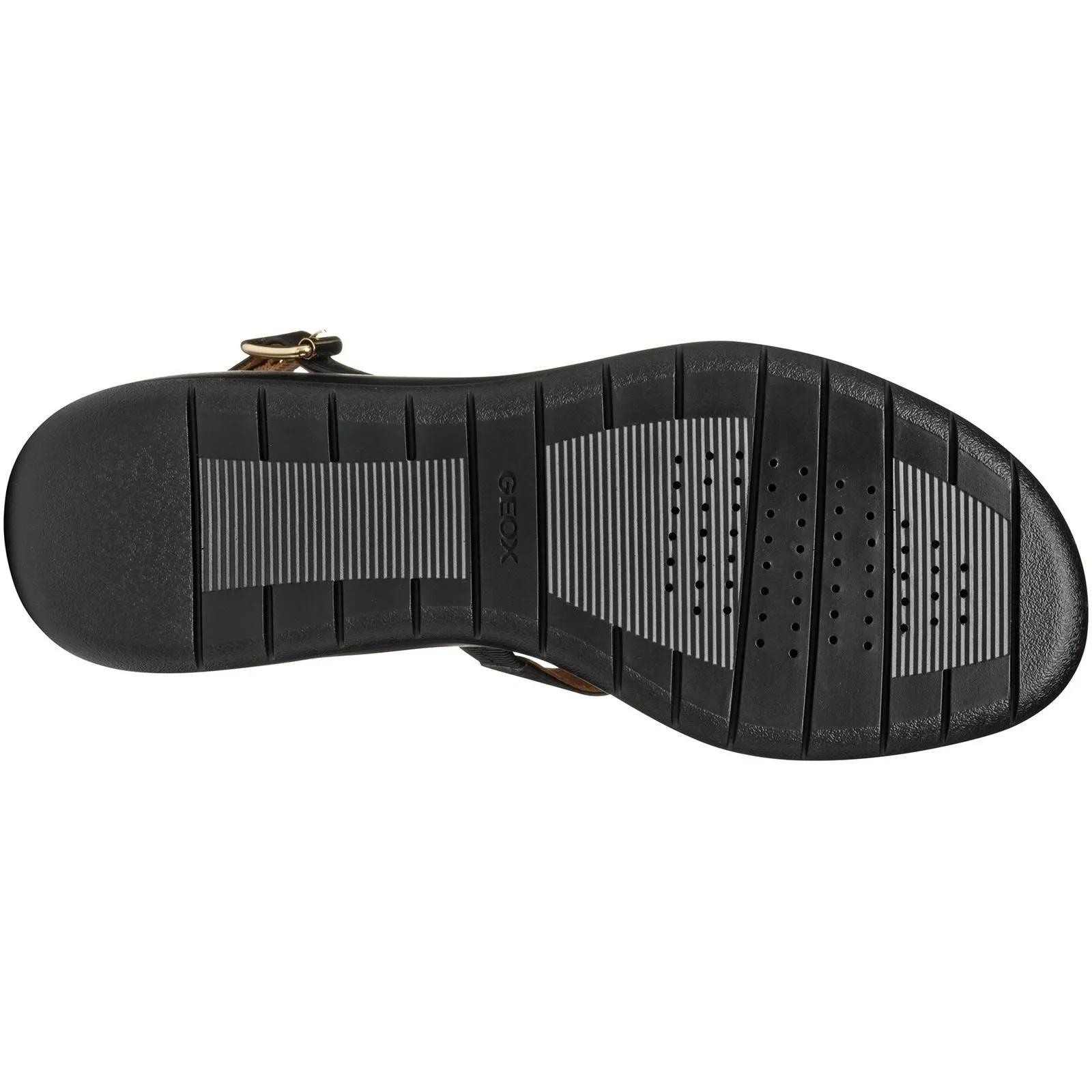 Geox D MELICONIA Synthetic Polyurethane Women's Black Wedges