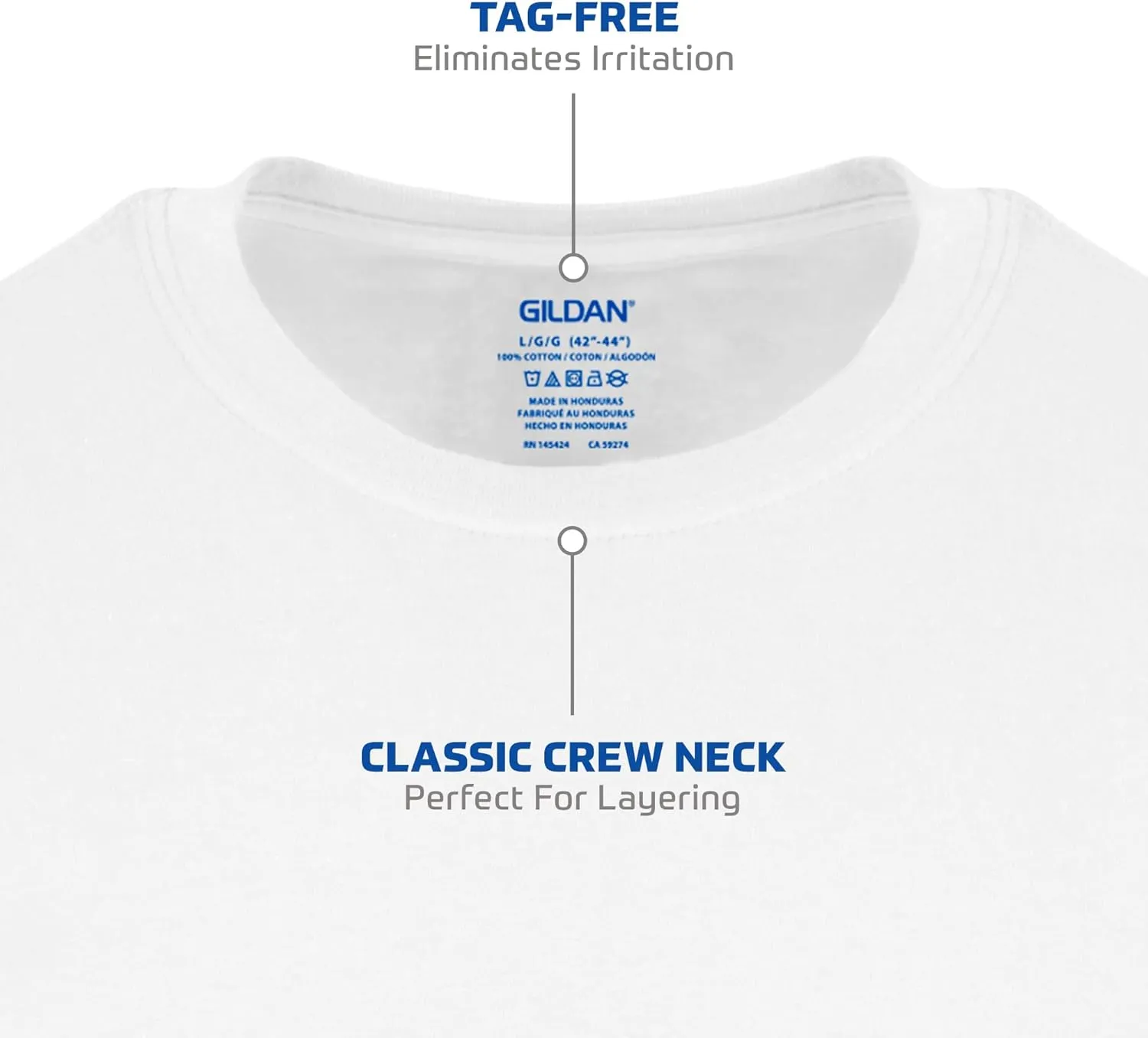 Gildan Men's Crew T-Shirts, Multipack, Style G1100