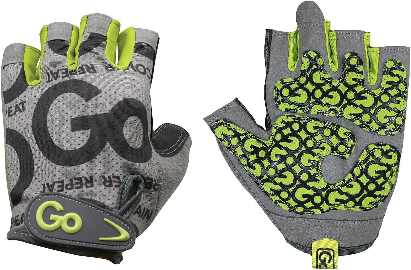 GoFit GF-WGTC-M/GR Women's Pro Trainer Gloves with Padded Go-Tac Palm (Green/Medium)