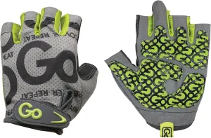 GoFit GF-WGTC-M/GR Women's Pro Trainer Gloves with Padded Go-Tac Palm (Green/Medium)